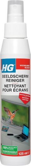 HG Displayreiniger 125 ml – sichere und streifenfreie Reinigung aller Bildschirmtypen – 3 Stück