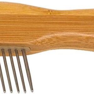 Tierfee Pflegekamm aus Bambus für Hunde und Katzen – VEGAN – Für ökologische und tiergerechte Hygiene im Tierhaushalt