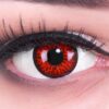 Meralens 1 Paar farbige rote Crazy Fun red demon Jahres Kontaktlinsen.Topqualität zu Fasching und Karneval mit gratis Kontaktlinsenbehälter ohne Stärke