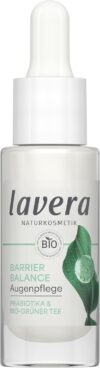 lavera Barrier Balance Augenpflege – ohne Alkohol – ohne Parfüm – feuchtigkeitsspendend – stärkt Hautbarierre – Präbiotika – vegan – Naturkosmetik – 15 ml