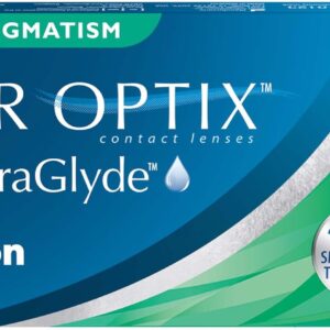 Air Optix plus HydraGlyde for Astigmatism Monatslinsen weich | 6 Stück | BC 8.7 mm | DIA 14.5 mm | CYL -00.75 | ACHSE 10 | -01.50 Dioptrien