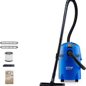 Nilfisk Buddy II 18L T Nass- & Trockensauger für Haus, Garten und Auto | Nass Trockensauger für drinnen und draußen (1200 W)