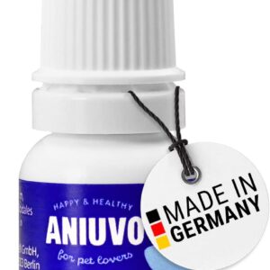 ANIUVO® Augentropfen Hund – Made IN Germany – Augentropfen für Hunde & Katzen mit kolloidalem Silber – Augenpflege gegen Tränenflecken, gereizte & juckende Augen – 10ml
