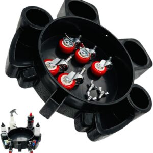 Eimerwagen, Auto-Eimerroller – Autowasch-Reinigungswagen mit 5 Rädern | Einfach zu drückende Waschwalze, robuste Autowaschwerkzeuge für Detaillierung und Wachsen