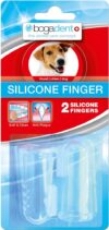 Bogadent bogar, Silicone Finger, Zahnbürste Hund, Hundezahnbürste mit Borsten- und Noppenstruktur, Fingerförmiger Zahnsteinentferner Hund, Hundezubehör für Hygiene und Gesundheit, 2 Stück