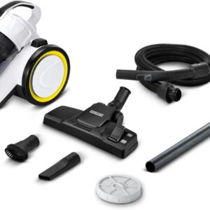 Kärcher Staubsauger VC 3 (beutellos, transparenter und auswaschbarer Schmutzbehälter, Komfortausstattung, hocheffizienter Hepa-Filter, filtert allergieauslösende Partikel, 700 Watt)