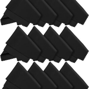 LetsSwipeThat 12x Mikrofasertücher – 30×30 cm Mikrofaser Brillenputztuch. Kamera Objektiv Microfaser Reinigungstücher. LCD, Led TV Bildschirm Microfasertuch Reinigung. Laptop pc Display Reiniger Tuch