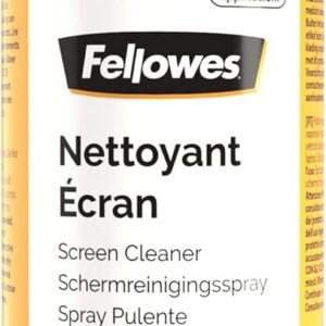 Fellowes Bildschirmreiniger, Reinigungsspray für TFT, LCD, CRT Monitore, Bildschirmfilter, Scanner, Laptopbildschirm und Tablet, antistatisch, 500+ Anwendungen, Inhalt: 250 ml