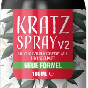 Nature Animal® Anti Kratz Spray V2 gegen Katzenmarkierung für Innen und Außen + Katzen ABWEHR – Katzenfernhaltespray STOPP bleib Weg
