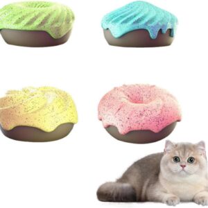 Topyond Katzenklo Deo Doughnut Lang anhaltender Duft, 4 Stück Geruchsbekämpfung für Katzenstreu Boxen Aromatische Desodorierung,Neutralisiert Katzenurin Geruch,für Katzenliebhaber Für Katzenhaushalte