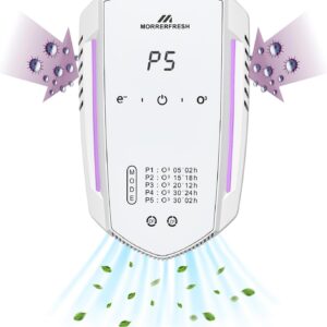 Morrerfresh Geruchsvernichter für Zuhause und Katzentoilette, Hundedesodorierer, Poof Odor Eliminator, Haustierfreundlich, Lufterfrischer, Ozon-Geruchsentfernung, 99% Luftreiniger, Toilette,