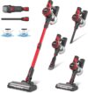 Stanew Akku Staubsauger, 4 in 1 Staubsauger Kabellos, 150W Leichter Handstaubsauger, 22,2V Akkusauger, 40Min Laufzeit, 800ml Vacuum Cleaner, Akkusauger für Teppich, Tierhaare, Auto