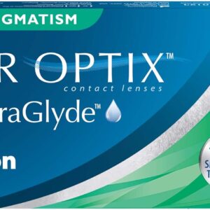 Air Optix plus HydraGlyde for Astigmatism Monatslinsen weich | 3 Stück | BC 8.7 mm | DIA 14.5 mm | CYL -1.25 | ACHSE 180 | -04.00 Dioptrien