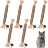 ZEPIQOR Katzenminze Sticks, 6 Pcs Katzenminze Sticks, Kausticks für Katzen, katzen zahnpflege, Dental Kau-Sticks helfen bei Zahnstein & Mundgeruch Gesund Hygiene Zahnpflege