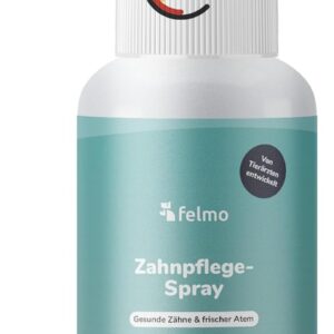felmo Zahnpflege-Spray (Dentalspray) für Hunde und Katzen (150ml) Entfernt Zahnbelag & sorgt für frischen Atem durch 50 fermentierte Kräuter & Kalzium – von unseren Tierärzten entwickelt