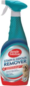 Simple Solution Hundeflecken- und Geruchsentferner | Enzymatischer Reiniger mit Pro-Bakterien Reinigungskraft – 750ml