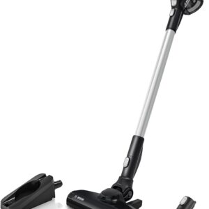 Bosch Akku-Staubsauger Unlimited Serie 6 BKS611MTB, kabelloser Handstaubsauger, beutellos, leicht, Hygiene-Filter, hohe Saugleistung, Lange Laufzeit, Fugendüse, alle Bodenarten, weiß