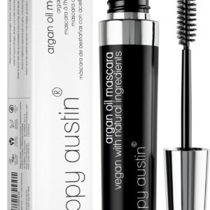 Vegan Mascara für Empfindliche Augen – 8x Sanfter, Hypoallergen, Cruelty Free, Organisch – Beste Natürliche Wimperntusche für Kurze Wimpern, Verlängerung, Volumen und Länge (9 Gramm,Black)