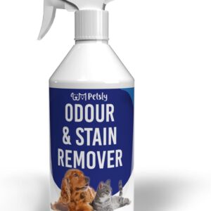 Petsly® Geruchsneutralisierer – 1000ml – Schonender Enzymreiniger Katzenurin & Hundeurin neutralisieren, Flecken-& Geruchsentferner, Geruchsneutralisierer für Räume