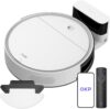 OKP Saugroboter mit Wischfunktion, Superschlank Staubsauger Roboter, WLAN Roboterstaubsauger kompatibel mit WiFi/APP/Alexa, ideal für Hartböden, Teppiche und Tierhaare mit Fernbedienung K5B