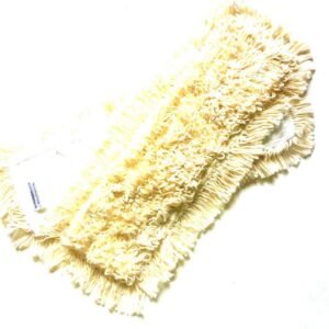 MAM 2 x Professional 100% Baumwollmop 42cm Wischmop Passt für Hara Leifheit Vileda Jemako Mophalter.