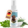 pfotenkumpels Dentalfee – Dentalspray/Zahnpflege Spray für Hunde & Katzen – Entfernt Zahnstein & Zahnbelag – 100% natürlich – 50 fermentierte Kräuter – frischer Atem – 100ml – Reicht bis 9 Monate…