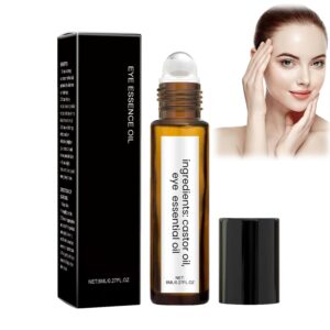 Eye Roll-On Castor Oil, Augenserum mit Rizinusöl, Augenringe Entfernen, Augenroller Gegen Falten, Augenpflege, Augencreme Gegen Falten und Augenringe, für alle Hauttypen (1)
