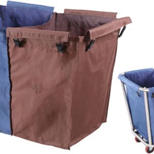 Wäschesortierwagen, Ersatzbeutel, Trocken- und Nass-Trennung, Farbtrennung zum Rollen, Wäschekorb, Reinigungswagen, Mehrzweckwagen, 2 Beutel im Lieferumfang enthalten