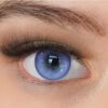 Kontaktlinsen farbig ohne Stärke blau-lila | farbige crazy Jahreslinsen Anime | weiche Linsen | 2 Stück Farblinsen + Linsenbehälter | 0.0 Dioptrien | Fasching | Halloween | Charmiga Stars Blue Violet