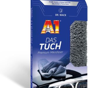DR. WACK DAS Tuch Mikrofasertuch 40 x 40 cm – extrem weiches & saugstarkes Reinigungstuch für Auto – 100% fusselfreies Poliertuch – kratzfreie & schonende Autoreinigung – Hochwertige Autopflege