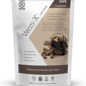 Verm-X Herbal Crunchies Für Katzen-60 Gm Tube, Clear, Unisex