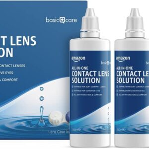 Amazon Basic Care All-In-One Lösung für weiche Kontaktlinsen, 360ml, 3er-Pack