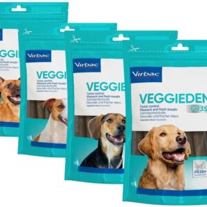 Virbac Veggiedent 15 Kaustreifen für Hunde bis 10 kg Körpergewicht, Größe S