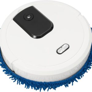 Nass-und Trocken Wischroboter, 1200mAh USB-Ladung Wischroboter mit Wasser-Nachfüllflasche, einer Sprühfunktion Ausgestattet, 360° Rundum-Wischmaschine für Staub, Flecken, Tierhaare,Teppich, Hartboden