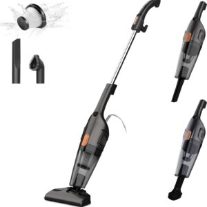 Staubsauger mit Kabel ohne Beutel, Deerma Vacuum Cleaner 1.2L großer Staubbehälter Stielstaubsauger Stab Handstaubsauger 1.09KG Leichter Kabel Staubsauger für Hartböden Teppich Tierhaare Auto