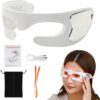 Augenmassagegerät mit Vibration – Massagegerät für die Augenpflege, Rotlicht-Augenschutz-Massagebrille | Tragbare -Surround-Augenmassagegeräte, lindert Augenermüdung und reduziert Tränensäcke
