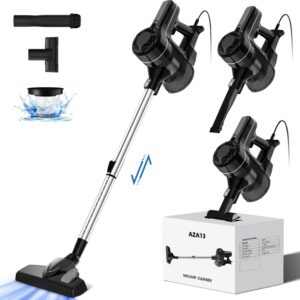 Authmic 500W Staubsauger, 20KPa Staubsauger mit 5 Kabel, Kabelstaubsauger,Handstaubsauger für Harte Böden/Tierhaare/Teppich
