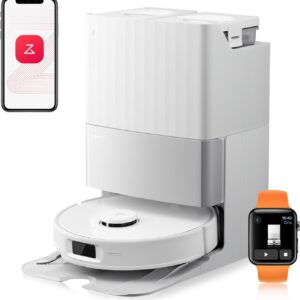 roborock Qrevo Edge S5A Saugroboter mit Wischfunktion,Dual Anti-Tangle-System,17.000Pa,FlexiArm Design™ Kantenreinigung,Hebarem Wischmopp,75℃ Heißwasser-Moppwäsche (Weiß)