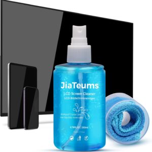 JiaTeums 200ml Bildschirmreiniger mit Mikrofasertuch,TV Reiniger,Screen Cleaner,Streifenfreie Reinigung für Laptop