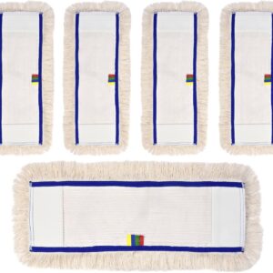 Profi Wischbezug aus Baumwolle | 50cm Breite | 5er-Pack | für alle Bodenarten und Bodenwischer | Ersatzbezug zur Schmutzaufnahme mittels Wischmopp