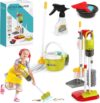 Kinder Putzset,Kinder Reinigung Set,Kinder Staubsauger,Kinderbesen Set,Putzset für Kinder,Haushaltsspielzeug Rollenspiele Set,Kinder Besen Set,Kinderstaubsauger,Reiniungs Set Haushalt Spielzeug