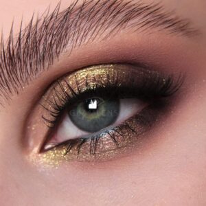 Sehr stark deckende und natürliche Graue Kontaktlinsen SILIKON COMFORT NEUHEIT farbig „Salo Gray“ + Behälter von GLAMLENS – 1 Paar (2 Stück) – DIA 14.50 – ohne Stärke 0.00 Dioptrien