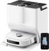 EUREKA J20 Roboterstaubsauger mit Kartierung, Raupenwischmopp 8000Pa, 3D-Hinderniserkennung, selbstreinigende Station, 45 °C, Heißlufttrocknung, 6000 mAh, Sprachsteuerung/Google/Alexa
