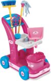 Reinigungswagen Spiel Mädchen Reinigungswagen Spielzeug Trolley Reinigung Trolley Reinigung Luxus mit Eimer Wischer Mopp Schaufel Schwamm Lappen Tuch Made in Italy