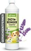 bio-chem Enzymreiniger Konzentrat 1000 ml – Tiefenwirksamer Geruchsentferner gegen Urin, Katzenurin & Hundeurin – Mikrobiologischer Geruchsneutralisierer für Hunde & Katzen Geruch