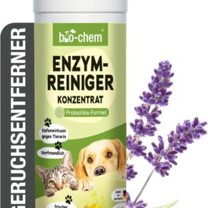 bio-chem Enzymreiniger Konzentrat 1000 ml – Tiefenwirksamer Geruchsentferner gegen Urin, Katzenurin & Hundeurin – Mikrobiologischer Geruchsneutralisierer für Hunde & Katzen Geruch