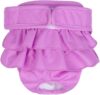BePetMia Waschbare Windeln für Hunde, Wiederverwendbare Hundewindeln, Umweltfreundliche Damenbinden Höschen, Hygiene-Unterhose für Hunde in Hitze (XL: 60-70cm, Lila)