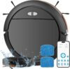 Staubsauger Roboter 4000Pa Saugkraft – Kehren Saugen Wischen 3 in 1 Roboterstaubsauger – Selbstaufladend WiFi Saugroboter mit Wischfunktion mit APP Steuerung für Tierhaare, Teppich, Hartboden