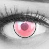 Farbige Kontaktlinsen 1 Paar pinke Demon Nezuko Pink Ring Anime Manga – STARK DECKEND – Heroes Of Cosplay – Jahreslinsen für Kostüme Cosplays Halloween mit gratis Linsenbehälter – Ohne Stärke