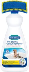 Dr. Beckmann Pet Flecken- & Geruchsentferner, beseitigt Flecken und Gerüche durch Haustiere, inkl. Applikatorbürste, 650 ml